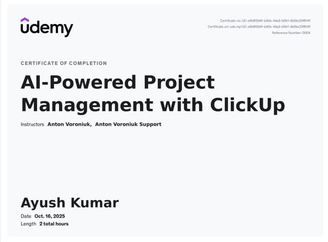 AI-Powered Project Management with ClickUp